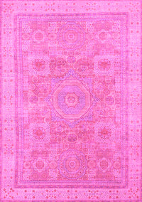 Abstract Pink Modern Rug, abs1462pnk