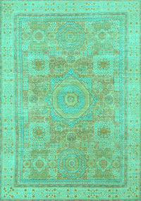 Abstract Turquoise Modern Rug, abs1462turq