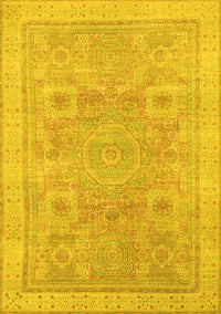 Abstract Yellow Modern Rug, abs1462yw