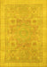 Abstract Yellow Modern Rug, abs1462yw