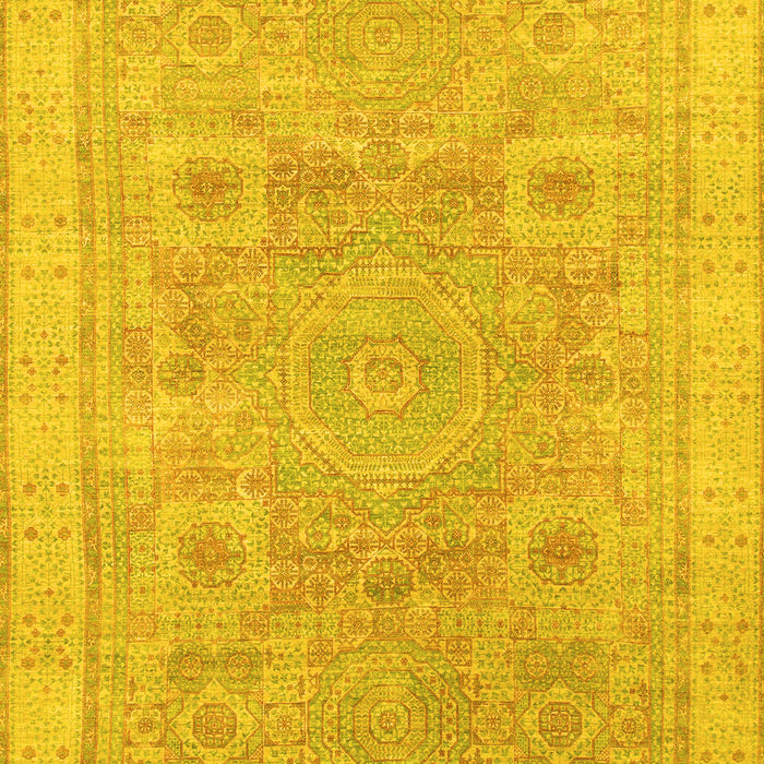 Abstract Yellow Modern Rug, abs1462yw