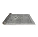 Sideview of Abstract Gray Modern Rug, abs1463gry