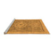 Sideview of Machine Washable Abstract Orange Modern Area Rugs, wshabs1463org