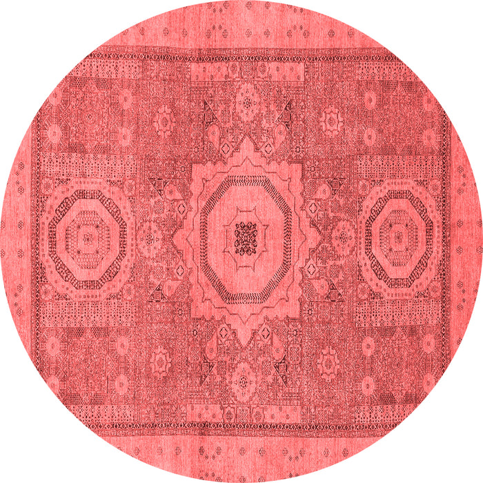 Machine Washable Abstract Red Modern Rug, wshabs1463red