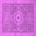 Square Abstract Pink Modern Rug, abs1463pnk