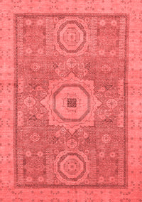 Abstract Red Modern Rug, abs1463red