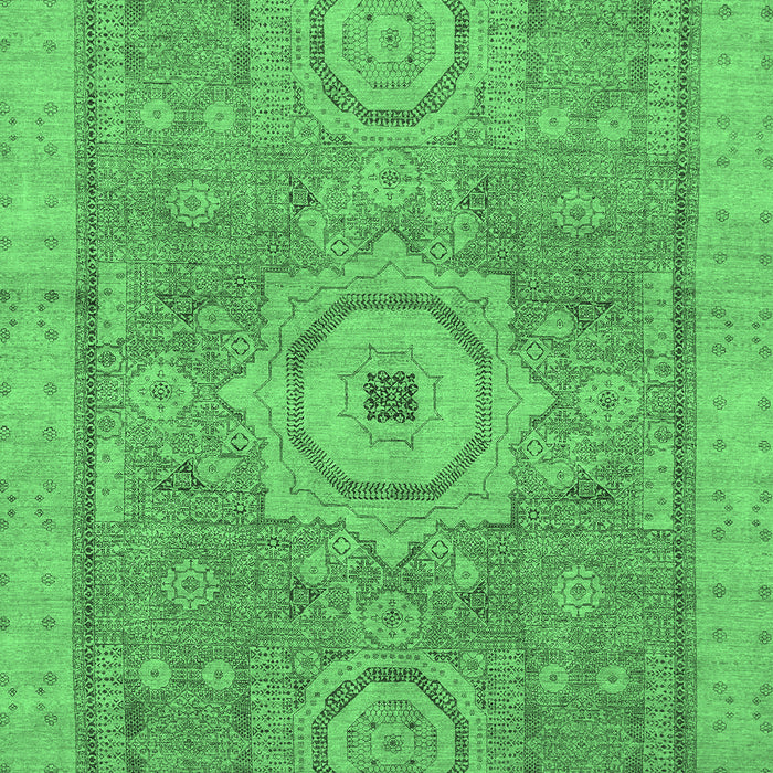 Abstract Emerald Green Modern Rug, abs1463emgrn