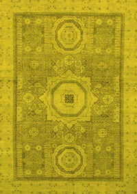 Abstract Yellow Modern Rug, abs1463yw