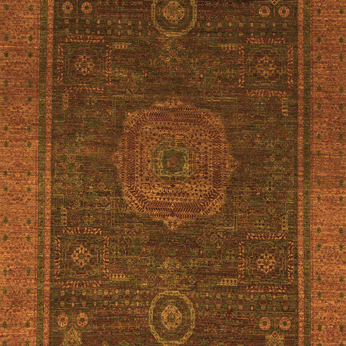 Machine Washable Abstract Orange Modern Area Rugs, wshabs1464org