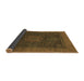 Sideview of Abstract Brown Modern Rug, abs1464brn