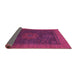 Sideview of Abstract Pink Modern Rug, abs1464pnk