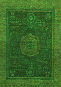 Abstract Green Modern Rug, abs1464grn