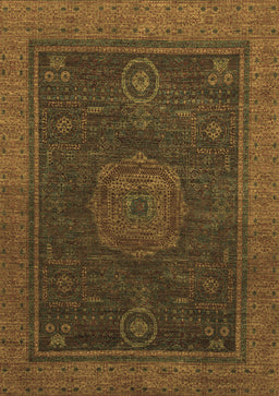 Abstract Brown Modern Rug, abs1464brn