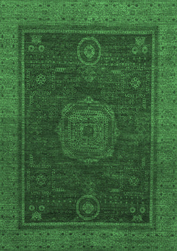 Abstract Emerald Green Modern Rug, abs1464emgrn