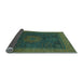 Sideview of Abstract Light Blue Modern Rug, abs1464lblu