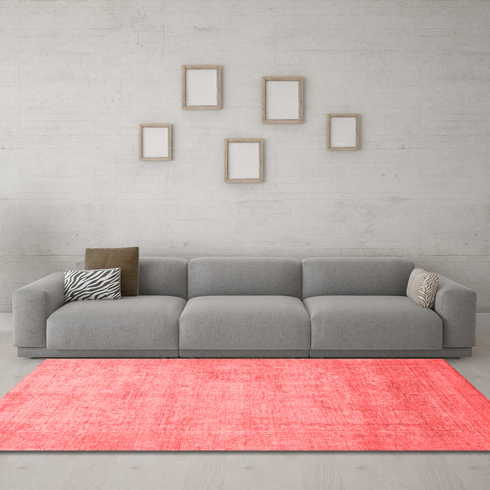 Modern Red Washable Rugs