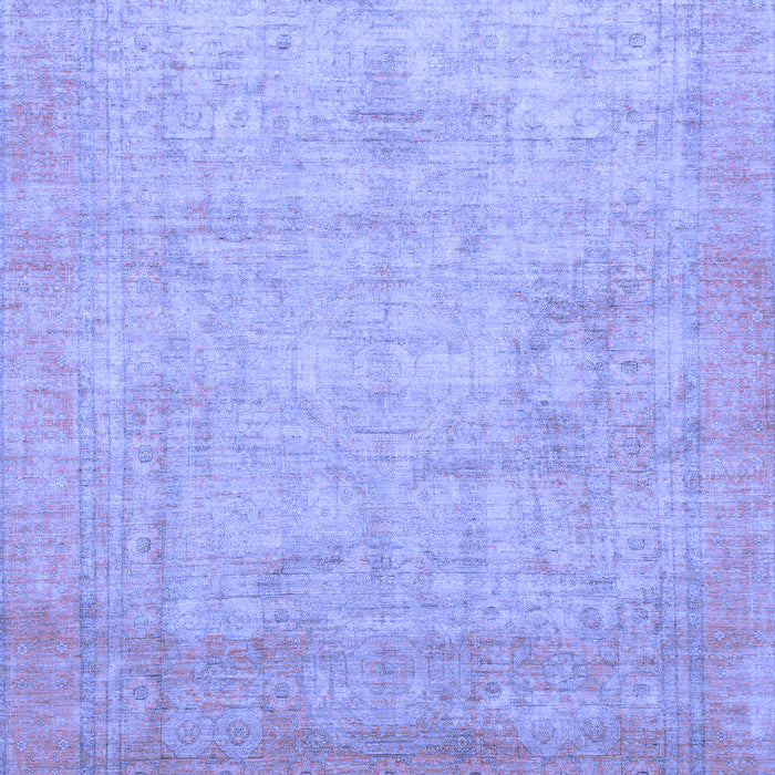 Machine Washable Abstract Blue Modern Rug, wshabs1465blu