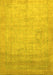 Abstract Yellow Modern Rug, abs1465yw