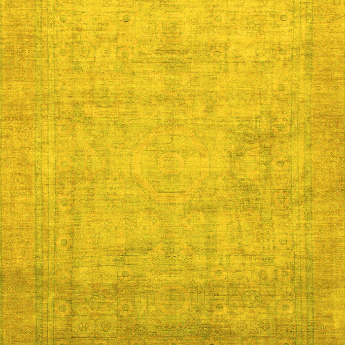 Abstract Yellow Modern Rug, abs1465yw