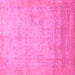 Square Abstract Pink Modern Rug, abs1465pnk