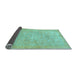 Sideview of Abstract Light Blue Modern Rug, abs1465lblu