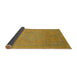 Sideview of Abstract Orange Gold Modern Rug, abs1466