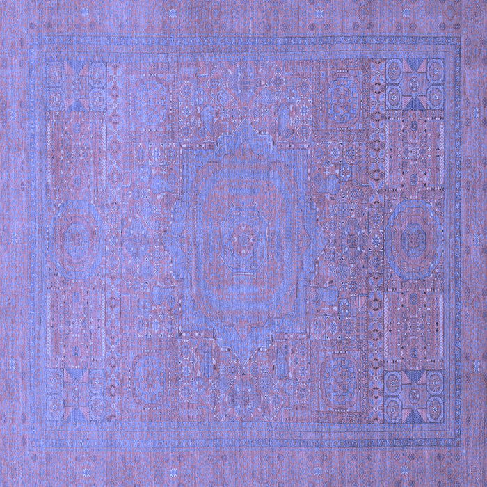 Square Machine Washable Abstract Blue Modern Rug, wshabs1466blu