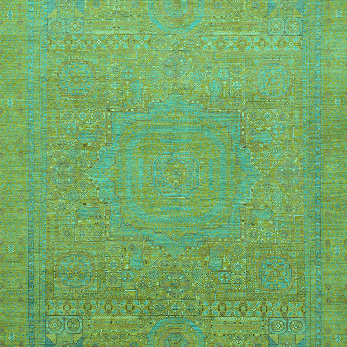 Machine Washable Abstract Turquoise Modern Area Rugs, wshabs1466turq