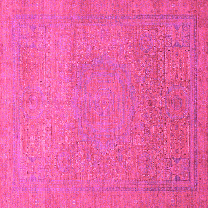 Square Abstract Pink Modern Rug, abs1466pnk