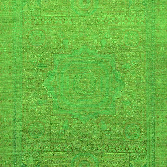 Machine Washable Abstract Green Modern Area Rugs, wshabs1466grn