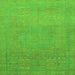 Square Abstract Green Modern Rug, abs1466grn