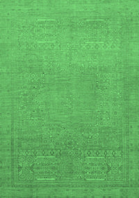 Abstract Emerald Green Modern Rug, abs1466emgrn