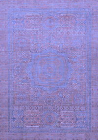 Abstract Blue Modern Rug, abs1466blu