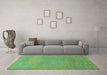 Machine Washable Abstract Turquoise Modern Area Rugs in a Living Room,, wshabs1466turq