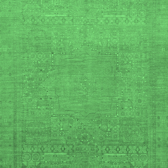 Machine Washable Abstract Emerald Green Modern Area Rugs, wshabs1466emgrn