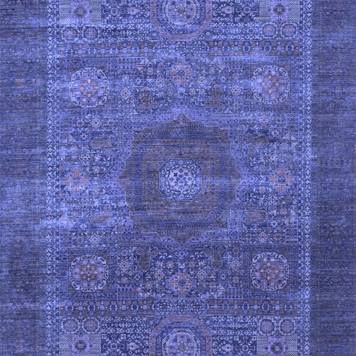 Abstract Blue Modern Rug, abs1467blu