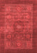 Abstract Red Modern Area Rugs