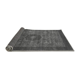 Sideview of Abstract Gray Modern Rug, abs1467gry