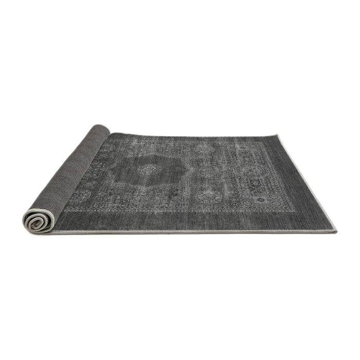 Sideview of Abstract Gray Modern Rug, abs1467gry