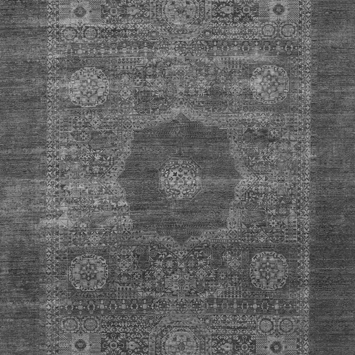 Machine Washable Abstract Gray Modern Rug, wshabs1467gry