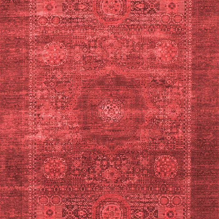 Machine Washable Abstract Red Modern Rug, wshabs1467red