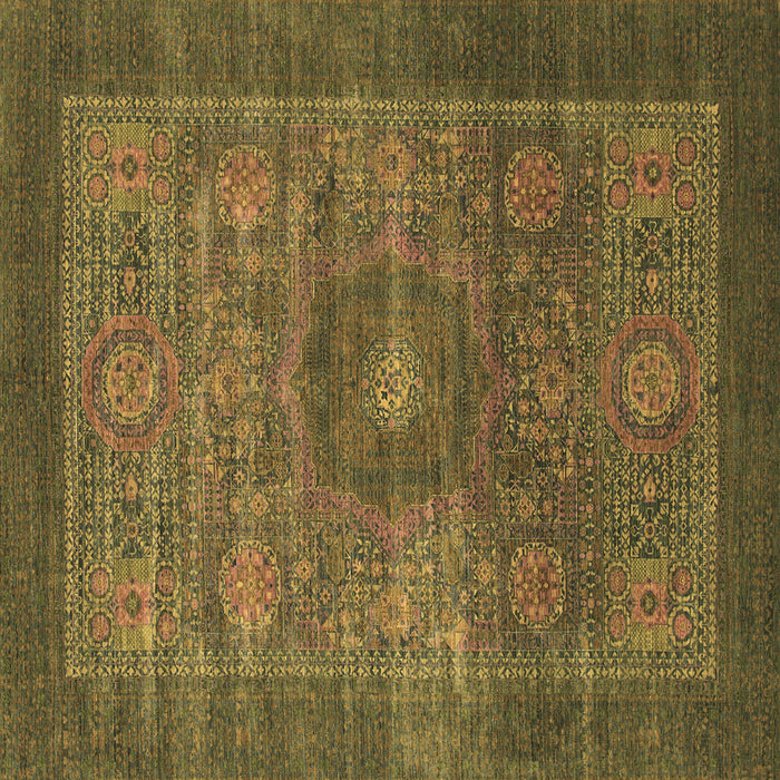 Square Abstract Brown Modern Rug, abs1467brn