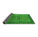 Sideview of Abstract Green Modern Rug, abs1467grn