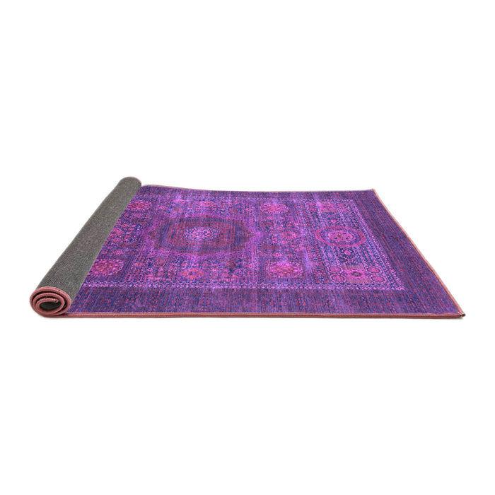 Sideview of Abstract Purple Modern Rug, abs1467pur