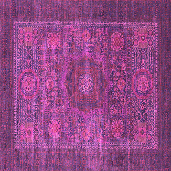 Square Machine Washable Abstract Pink Modern Rug, wshabs1467pnk