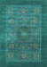 Machine Washable Abstract Light Blue Modern Rug, wshabs1467lblu