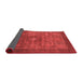 Abstract Red Modern Area Rugs