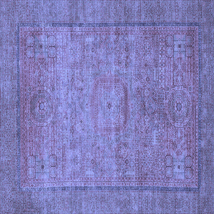 Square Oriental Blue Modern Rug, abs1468blu