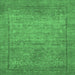 Square Oriental Emerald Green Modern Rug, abs1468emgrn