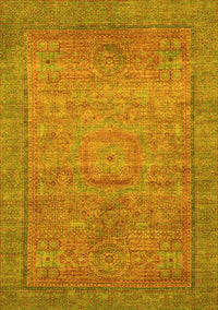 Oriental Yellow Modern Rug, abs1468yw